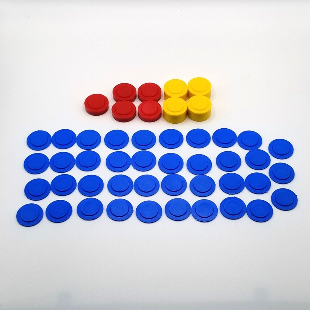Plastic Stackable Gram Weights Set 48 Piece Math Science Classroom